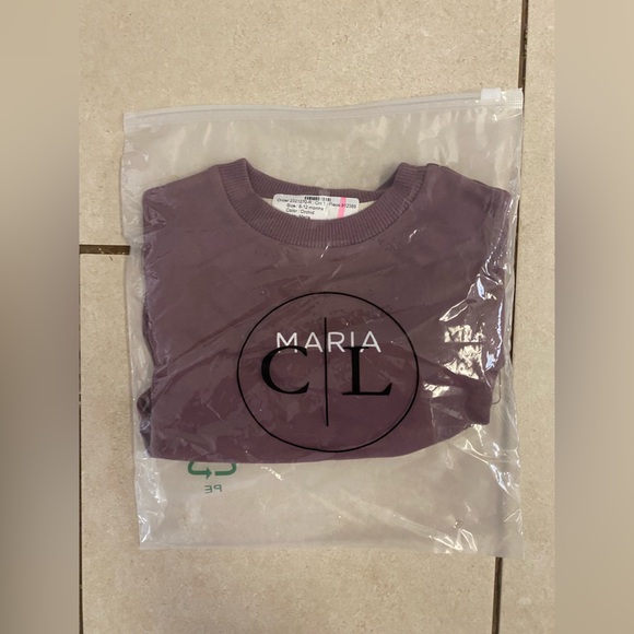 NWT CadenLane Maria Name Customized Embroidered sweatshirt bubble Orchid 6-12 m - Picture 4 of 6